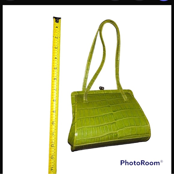 Stefano Serapian Green Croc mini top handle bag - Picture 14 of 15